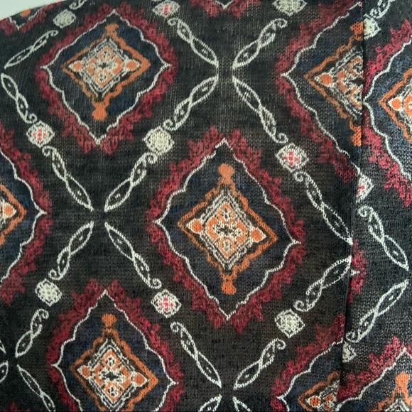 Torrid Open Front Lightweight Diamond Print Soft Cardigan Sweater Top NWT - Picture 5 of 12